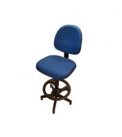 CADEIRA DIGITADOR BASE CAIXA ECO AZUL TECIDO